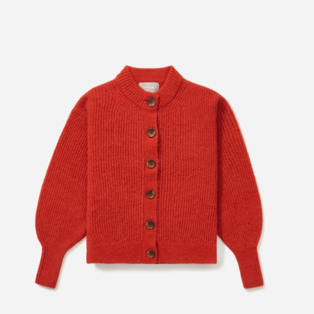 Everlane Cropped Alpaca Cardigan